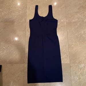 Balance Athletica linear midi dress navy blue